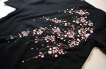 画像5: 花旅楽団  桜柄 刺繍 Tシャツ (5)