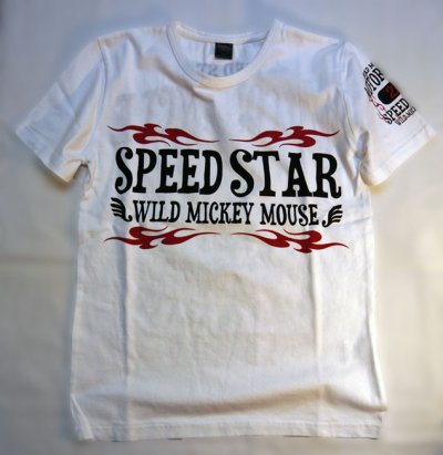 画像2: LOWBLOW KNUCKLE × Mickey Mouse コラボTシャツ　WILD MICKY [ SPEED STAR ]