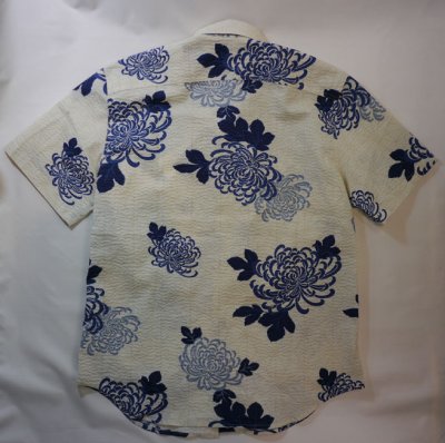 画像2: 衣櫻　乱菊麻の葉 シャツ
