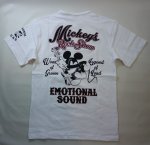 画像1: LOWBLOW KNUCKLE × Mickey Mouse コラボTシャツ　[ ROCK SHOW ] (1)