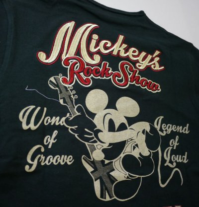 画像3: LOWBLOW KNUCKLE × Mickey Mouse コラボTシャツ　[ ROCK SHOW ]