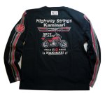 画像1: カミナリ KAMINARI [ Highway Strings] KMLT-99 ロングスリーブTシャツ (1)