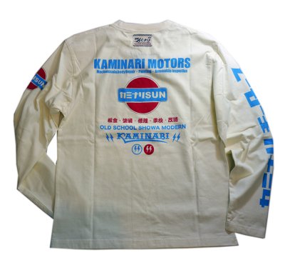 画像1: カミナリ KAMINARI [ カミナリモータース(カミナリSUN事業部) ] KMLT-107 ロングスリーブTシャツ