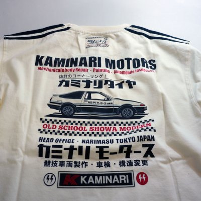 画像3: カミナリ KAMINARI [ カミナリモータース 86 ] KMLT-102 ロングスリーブTシャツ