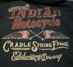 画像3: indian motcycle  ヘッドマーク刺繍 パーカー （裏毛 ） (3)