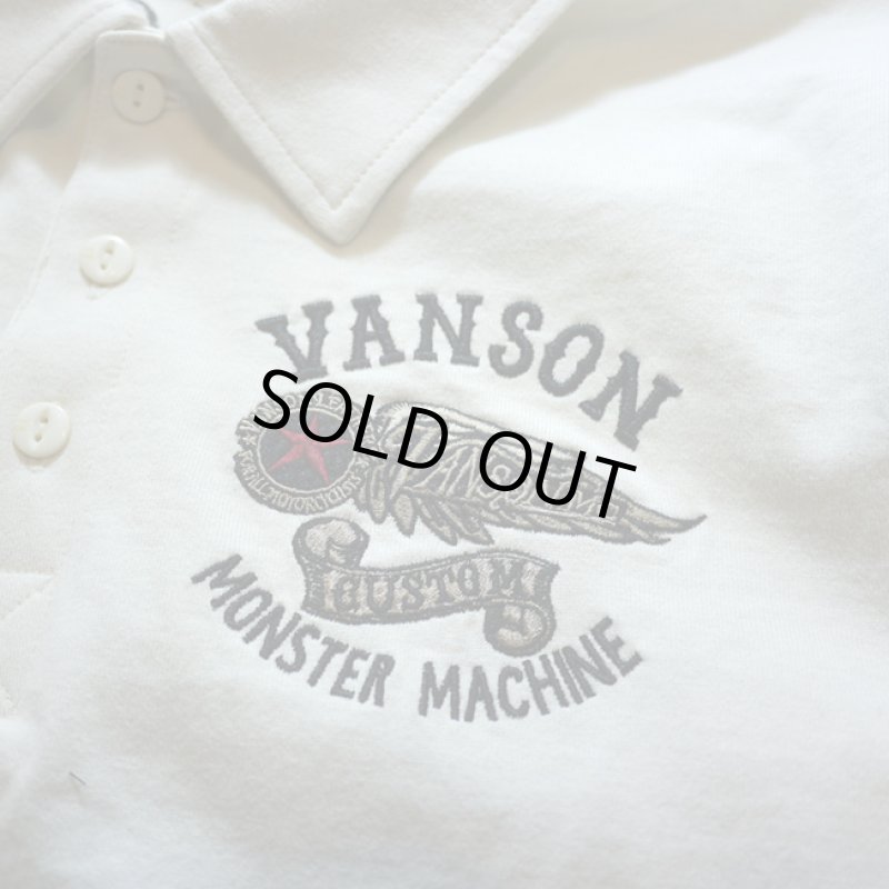 画像5: VANSON フライングスター 刺繍 半袖ポロ (5)