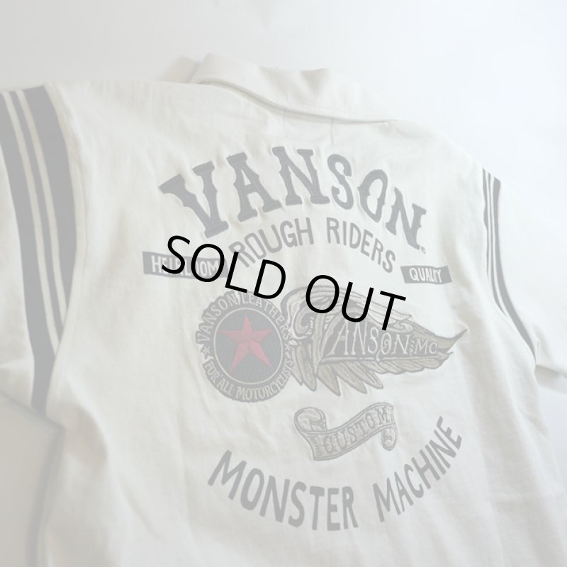 画像3: VANSON フライングスター 刺繍 半袖ポロ (3)