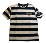 画像2: VANSON ロゴ 刺繍 ボーダー Tシャツ (2)