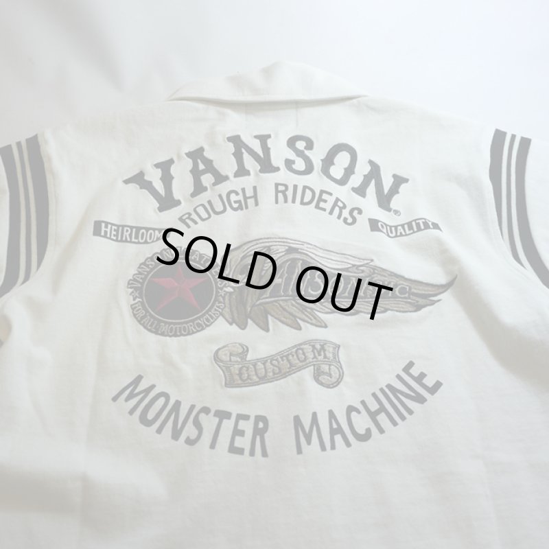 画像6: VANSON フライングスター 刺繍 半袖ポロ (6)