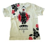画像1: 喜人 KIJIN  [ 誕生仏 ]  刺繍 プリント Tシャツ (1)