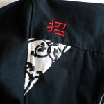 画像8: 喜人 KIJIN  [ だるま落とし]  刺繍 プリント ワークシャツ (8)