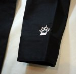 画像7: 喜人 KIJIN  虎衣(TRY)  刺繍 プリント ワークシャツ ブラック／ピンク刺繍（限定カラー） (7)