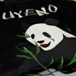 画像4: HOUSTON  パンダ 刺繍  スカジャン (中綿入り）ブラック (4)