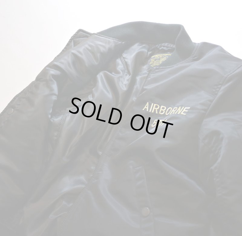 画像8: HOUSTON  刺繍   MA-1 FLIGHT  JACKET 50431 ブラック (8)