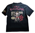 画像1: BETTY BOOP × LOWBLOW KNUCKLE  コラボ  Tシャツ [ベティーモータース ] (1)