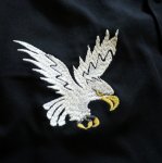 画像18: HOUSTON (ヒューストン） 鷹柄 刺繍 スカシャツ (18)