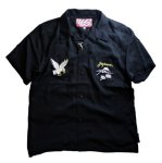 画像14: HOUSTON (ヒューストン） 鷹柄 刺繍 スカシャツ (14)