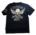 画像2:  VANSON (バンソン) × クローズWORST コラボ ポケット付Tシャツ スカル刺繍 (2)