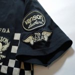 画像6:  VANSON (バンソン) × クローズWORST コラボ ポケット付Tシャツ スカル刺繍 (6)