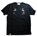 画像6: 喜人 KIJIN  [ 鶴ミンゴ ]  刺繍 プリント Tシャツ (6)