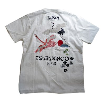 画像3: 喜人 KIJIN  [ 鶴ミンゴ ]  刺繍 プリント Tシャツ
