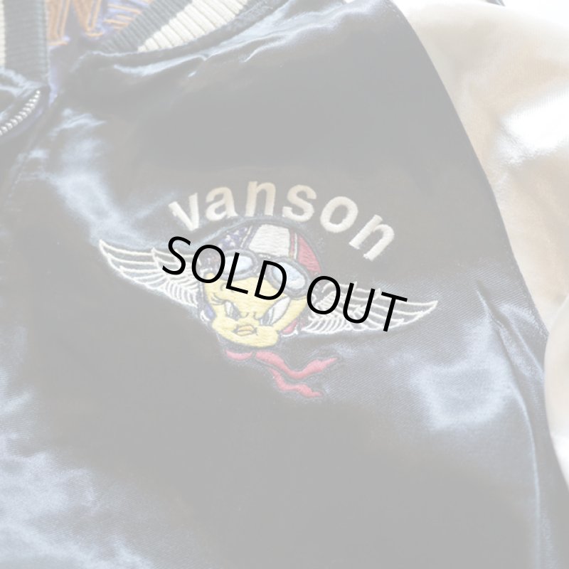画像12: VANSON / LOONEY TUNESコラボ リバーシブル刺繍 スカジャン 再入荷 (12)
