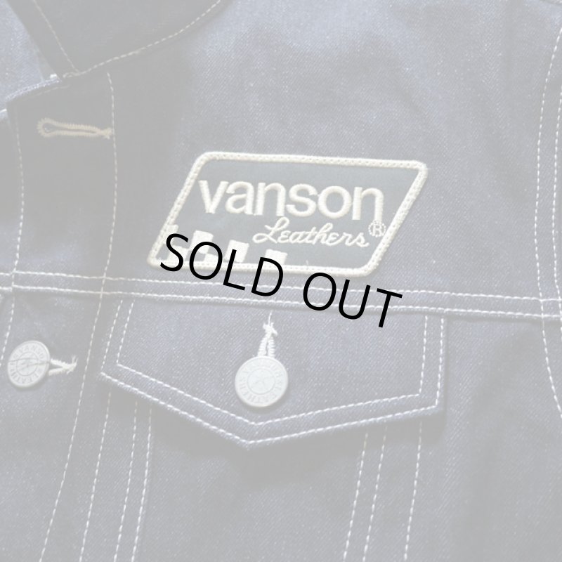 画像5:  VANSON (バンソン）ワッペン 刺繍  Gジャン  nvsl-801 インディゴ (5)