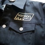 画像5:  VANSON (バンソン）ワッペン 刺繍  Gジャン  nvsl-801 ブラック (5)