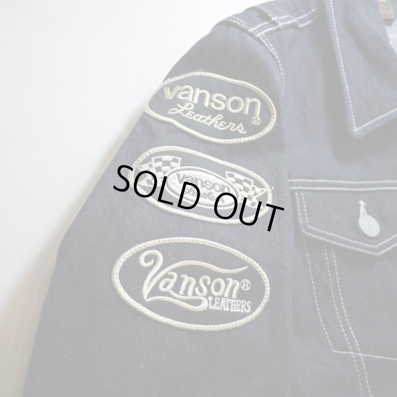 画像6:  VANSON (バンソン）ワッペン 刺繍  Gジャン  nvsl-801 インディゴ (6)