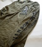 画像5: VANSON / LOONEY TUNESコラボ  バックスバニー 刺繍 スカル迷彩ジャガード長袖Tシャツ LTV-804 (5)