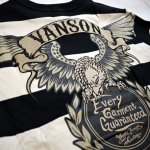 画像12: VANSON  アメリカンイーグル刺繍 半袖Tシャツ ボーダー (12)