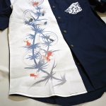 画像4: 喜人 KIJIN  金魚 切替えシャツ [ KJ-81403 ]ネイビー (4)