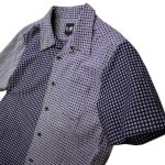 画像3: 衣櫻  和柄切替えシャツ  SA-1197 格子 (3)