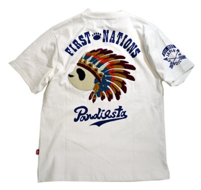 画像2: Pandiesta Japan   [ インディアンパンダ]  サガラ刺繍 Tシャツ  ポケット付き