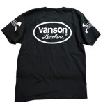 画像2: VANSON  X-REY ボーンスカル プリント 半袖Tシャツ  NVST-819 ブラック (2)