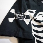 画像5: VANSON  X-REY ボーンスカル プリント 半袖Tシャツ  NVST-819 ブラック (5)