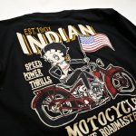 画像5: indian motocycle / betty boop プリント 刺繍 Tシャツ BBI-817 (5)