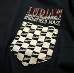 画像12: indian motocycle プリント 刺繍 Tシャツ ポケット付き IMST-805  (12)