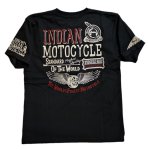 画像1: indian motocycle プリント 刺繍 Tシャツ  IMST-806 (1)