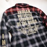 画像5: Indian (インディアン） ネル チェック ワークシャツ IMSL-803  レッド×グレー 切替え (5)
