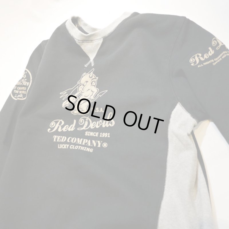 画像4: TEDMAN（テッドマン） 裏起毛 スウェット [RED DEVILS] TDSW-1150  (4)
