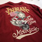 画像7: indian motocycle/betty boop  ベティー刺繍   長袖Tシャツ BBI-902 (7)