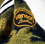 画像6: [ VANSON (バンソン）] LOONY TUNESコラボ  トゥィーティー 刺繍 ワッペン  ボアスタジャン LTV-840 カモフラージュ (6)