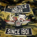 画像9: [クリスマスSALE] indian motcycle / bettyboop コラボ  リバーシブル  フェイクファージャケット BBI-826 カモフラージュ/ブラック (9)