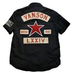 画像2: vanson (バンソン） ツイル ワークシャツ NVSS-902 (2)