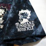 画像4: indian motocycle / betty boop プリント 刺繍 Tシャツ BBI-912 タイダイ染め (4)