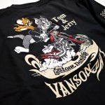 画像5: [ VANSON (バンソン）] トムとジェリー コラボ 刺繍 Tシャツ TJV-911 (5)