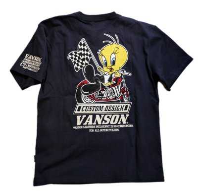 画像2: [ VANSON (バンソン）] LOONY TUNESコラボ トゥイーティー 刺繍 Tシャツ LTV-921