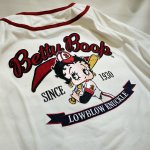 画像6: BETTY BOOP × LOWBLOW KNUCKLE コラボ  ベースボールシャツ 529410 (カットソー）ホワイト (6)