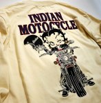 画像4: indian motocycle/betty boop  ベティー刺繍  長袖Tシャツ BBI-939 (4)